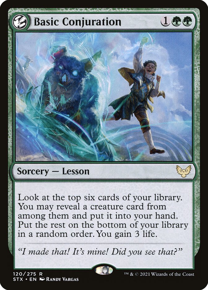Card Scan of Basic Conjuration | STX