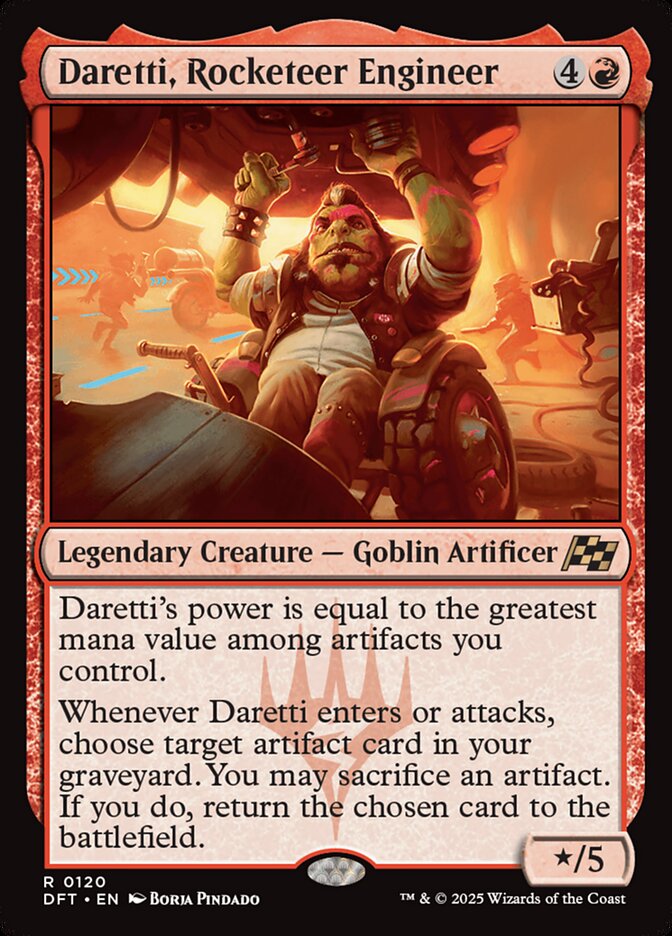 Card Scan of Daretti, Rocketeer Engineer | DFT