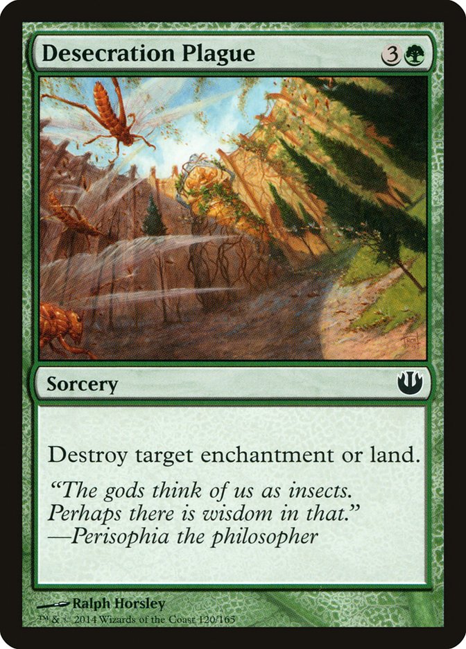 Card Scan of Desecration Plague | JOU