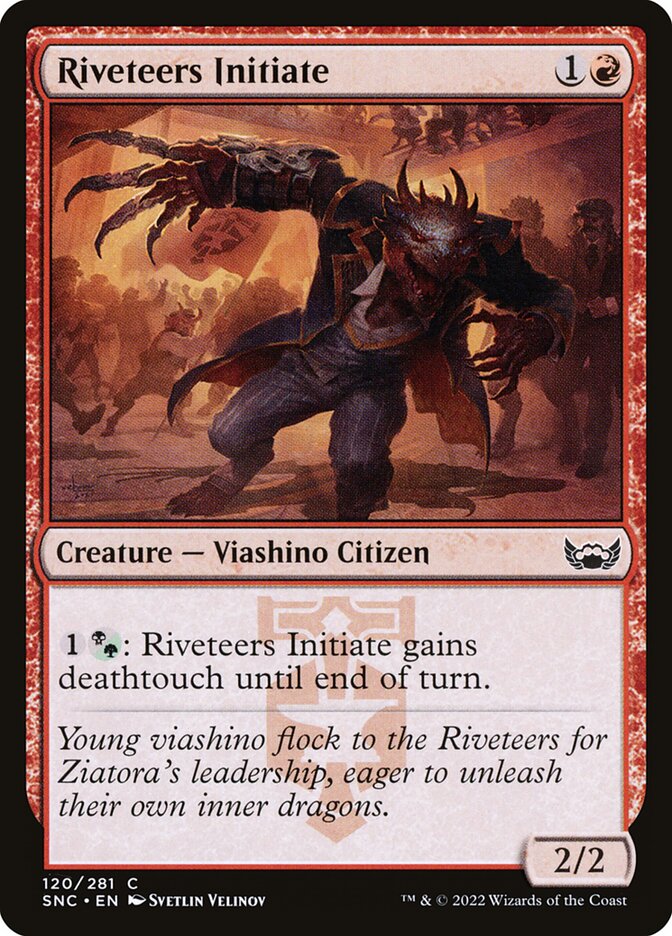 Card Scan of Riveteers Initiate | SNC