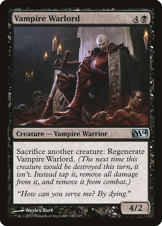 Card Scan of Vampire Warlord | M14