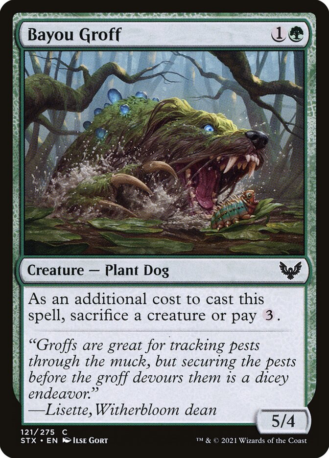 Card Scan of Bayou Groff | STX