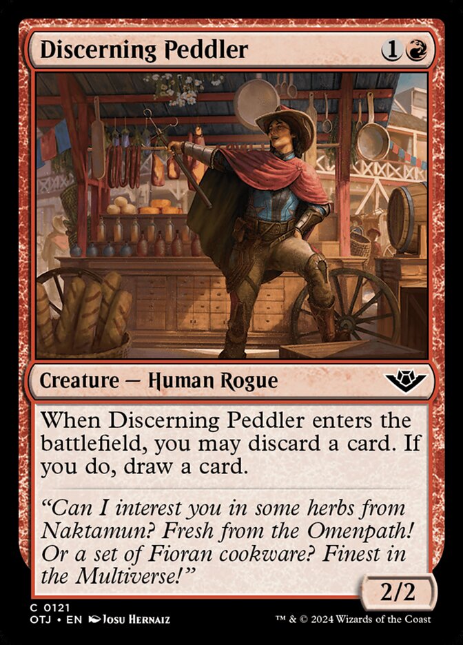 Card Scan of Discerning Peddler | OTJ