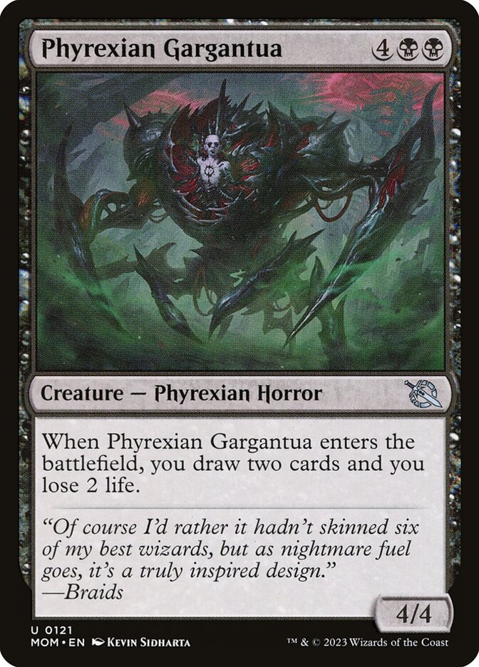 Card Scan of Phyrexian Gargantua | MOM