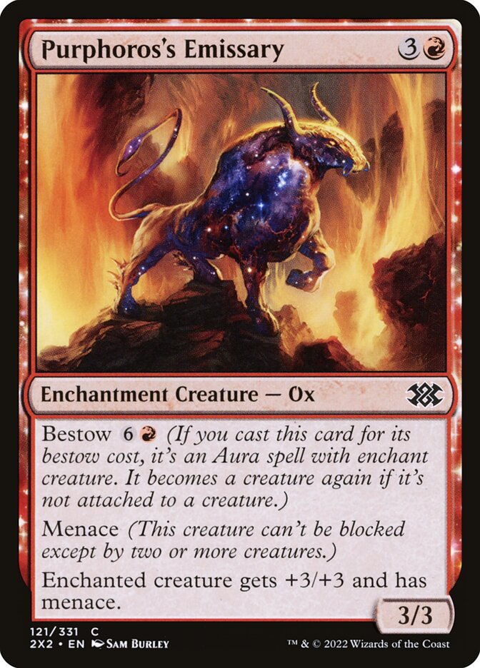 Card Scan of Purphoros's Emissary | 2X2