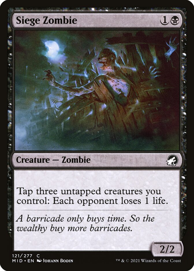 Card Scan of Siege Zombie | MID