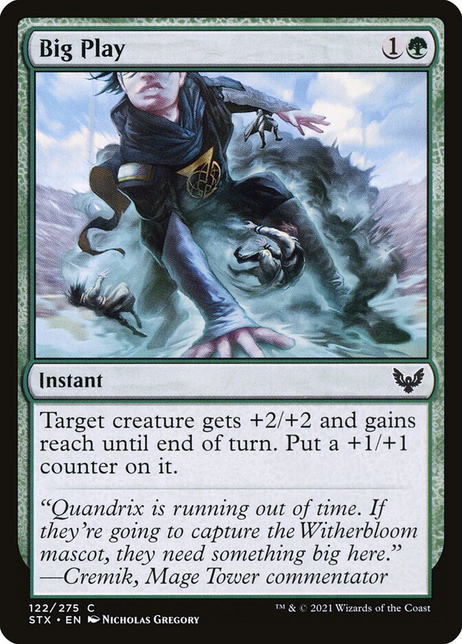 Card Scan of Big Play | STX