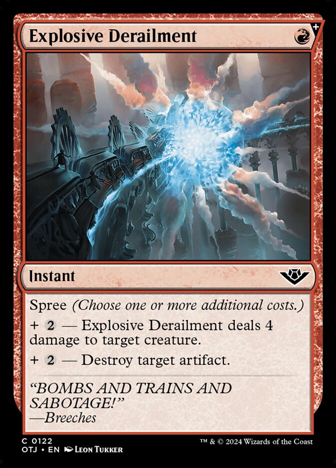Card Scan of Explosive Derailment | OTJ