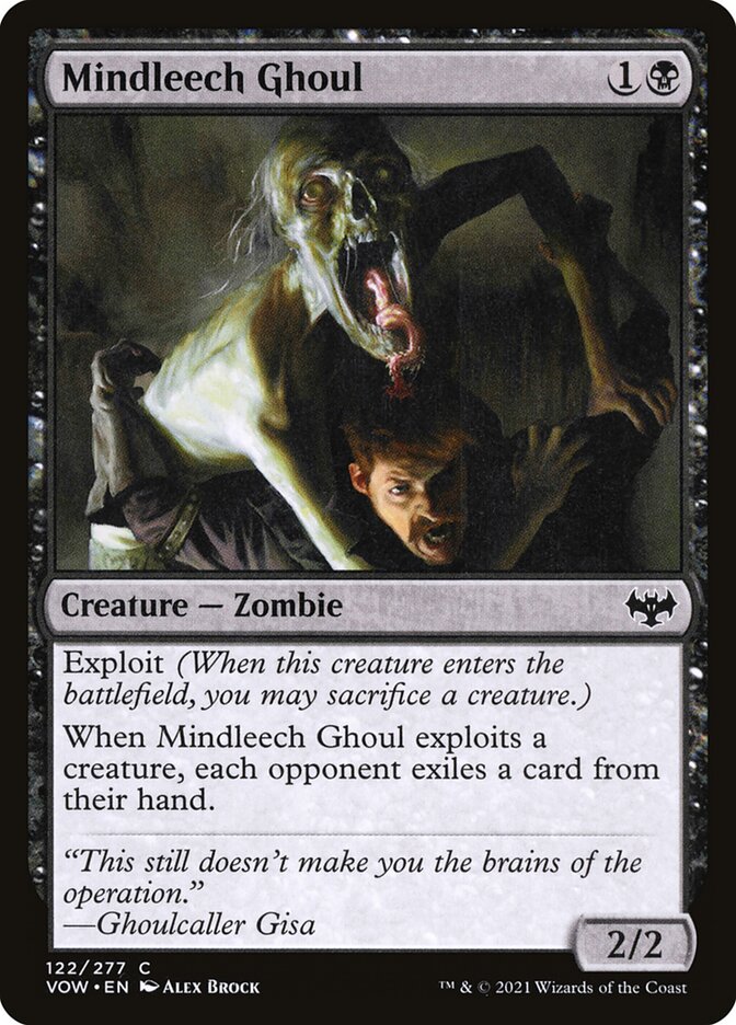 Card Scan of Mindleech Ghoul | VOW