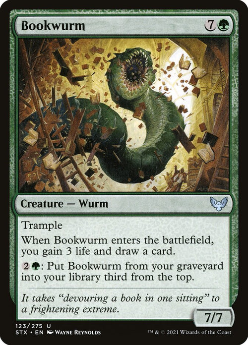 Card Scan of Bookwurm | STX