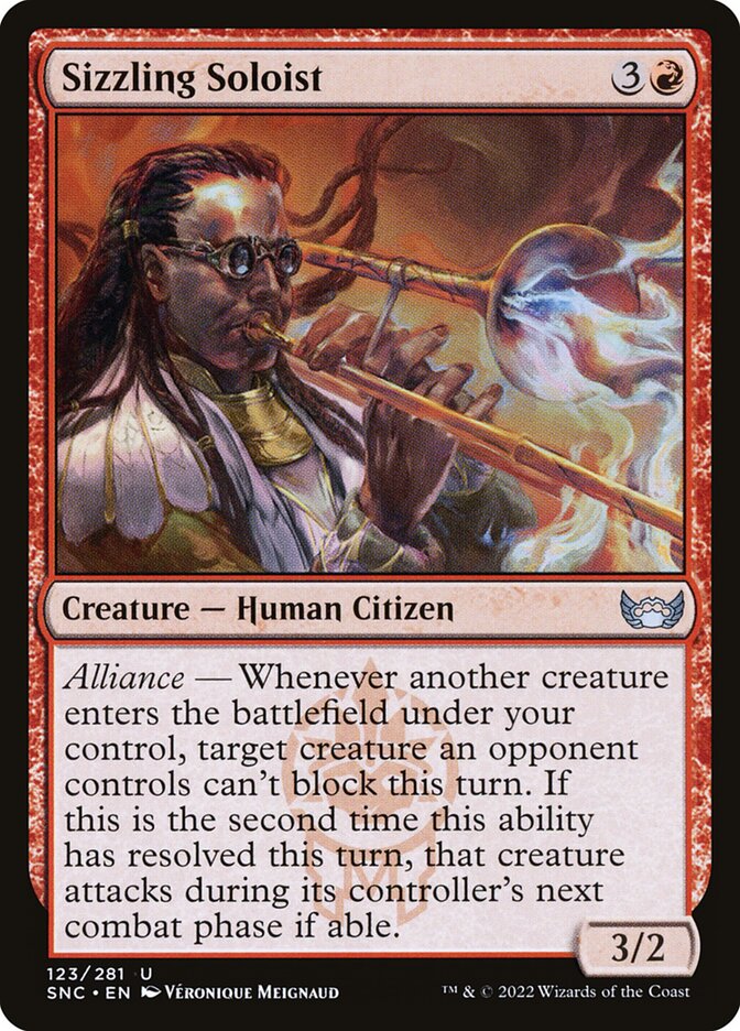 Sizzling Soloist | SNC (Foil) - Card Scan