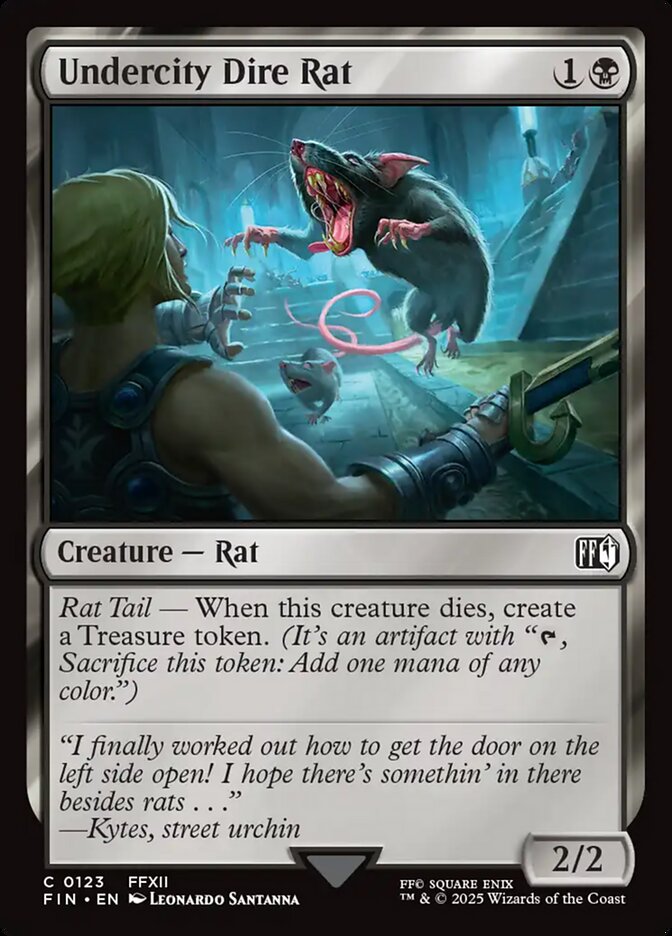 Card Scan of Undercity Dire Rat | FIN