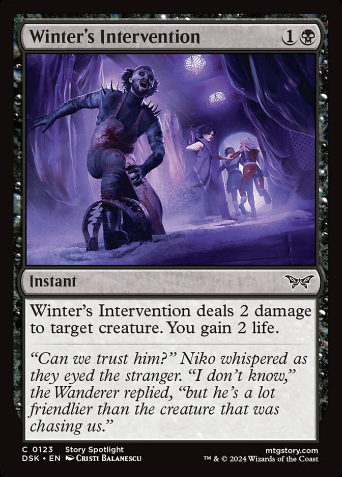 Card Scan of Winter's Intervention | DSK