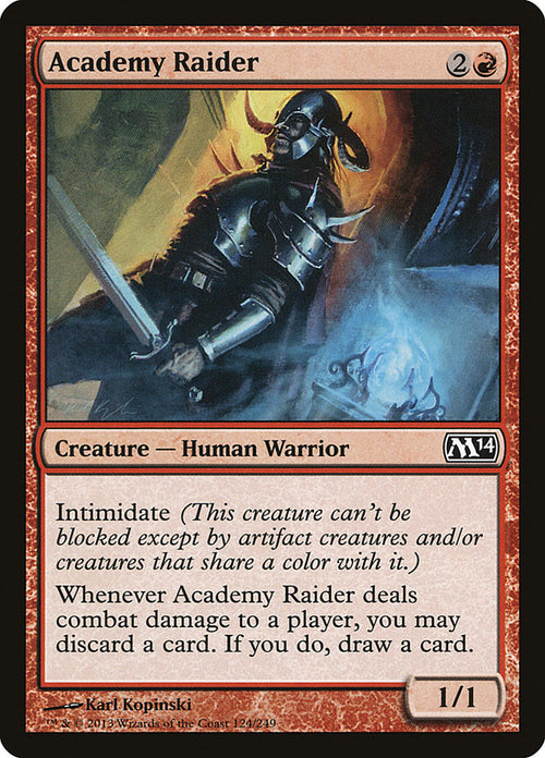 Card Scan of Academy Raider | M14