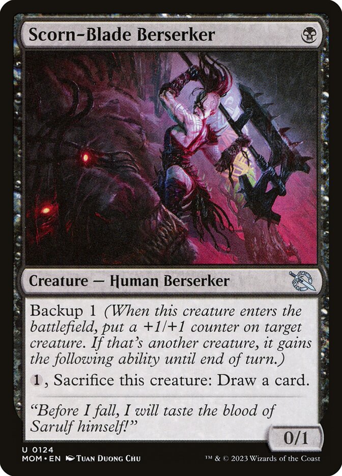 Card Scan of Scorn-Blade Berserker | MOM