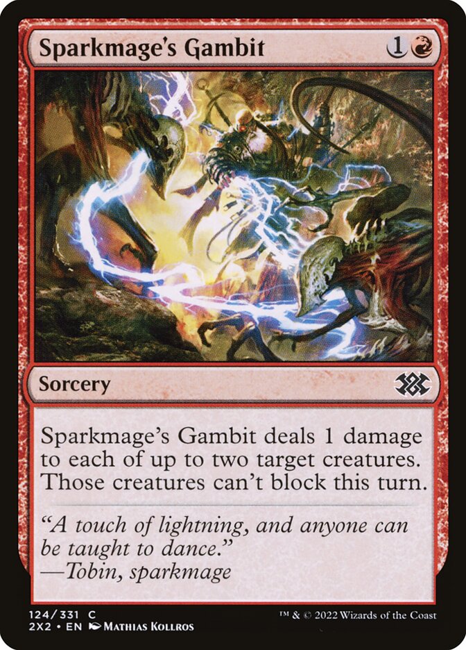 Card Scan of Sparkmage's Gambit | 2X2