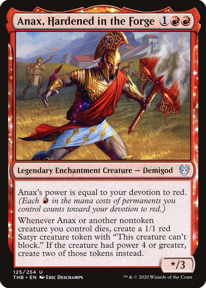 Card Scan of Anax, Hardened in the Forge | THB