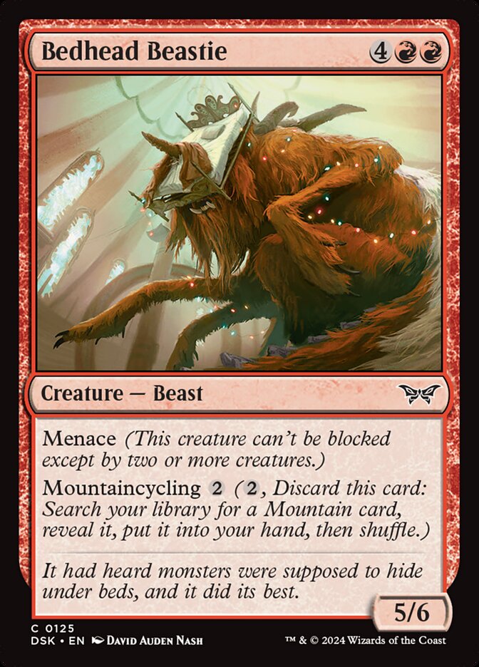 Card Scan of Bedhead Beastie | DSK