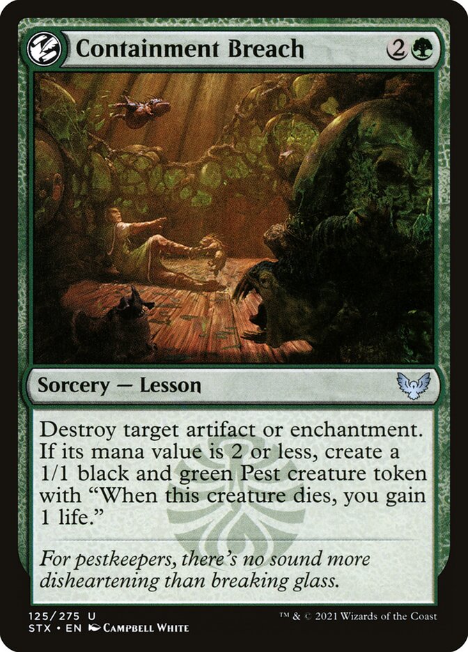Card Scan of Containment Breach | STX