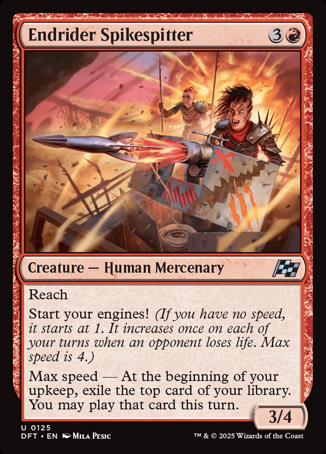Card Scan of Endrider Spikespitter | DFT
