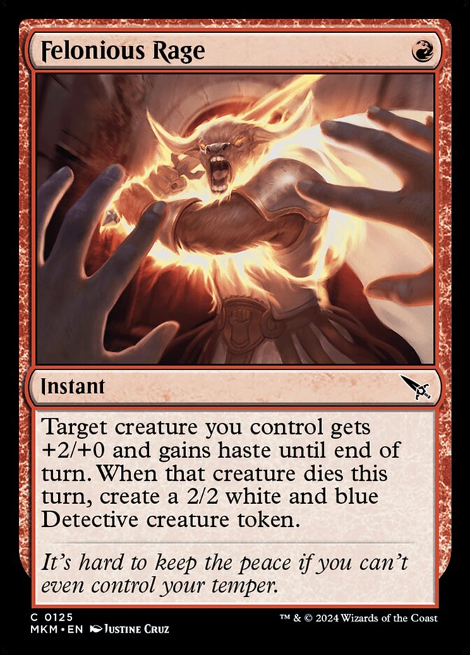 Card Scan of Felonious Rage | MKM