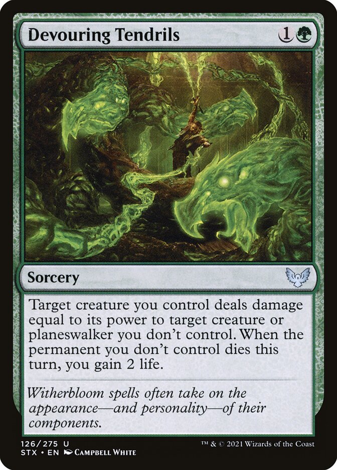 Card Scan of Devouring Tendrils | STX