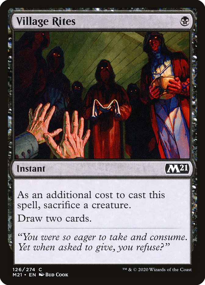 Card Scan of Village Rites | M21