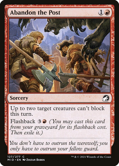 Card Scan of Abandon the Post | MID