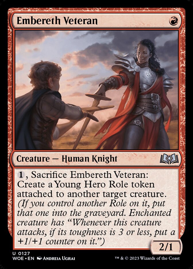 Card Scan of Embereth Veteran | WOE