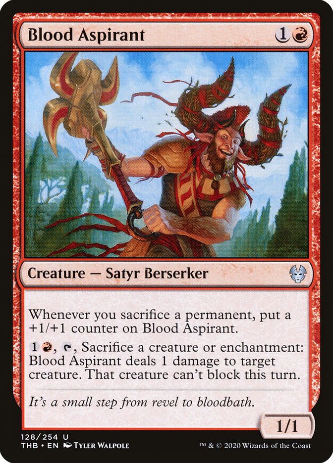 Card Scan of Blood Aspirant | THB