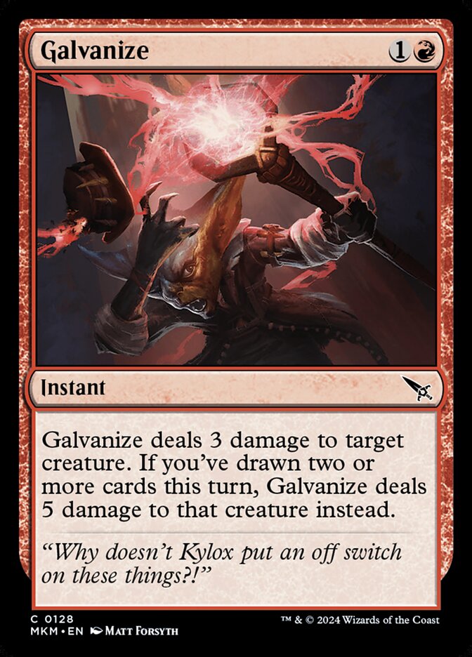 Card Scan of Galvanize | MKM