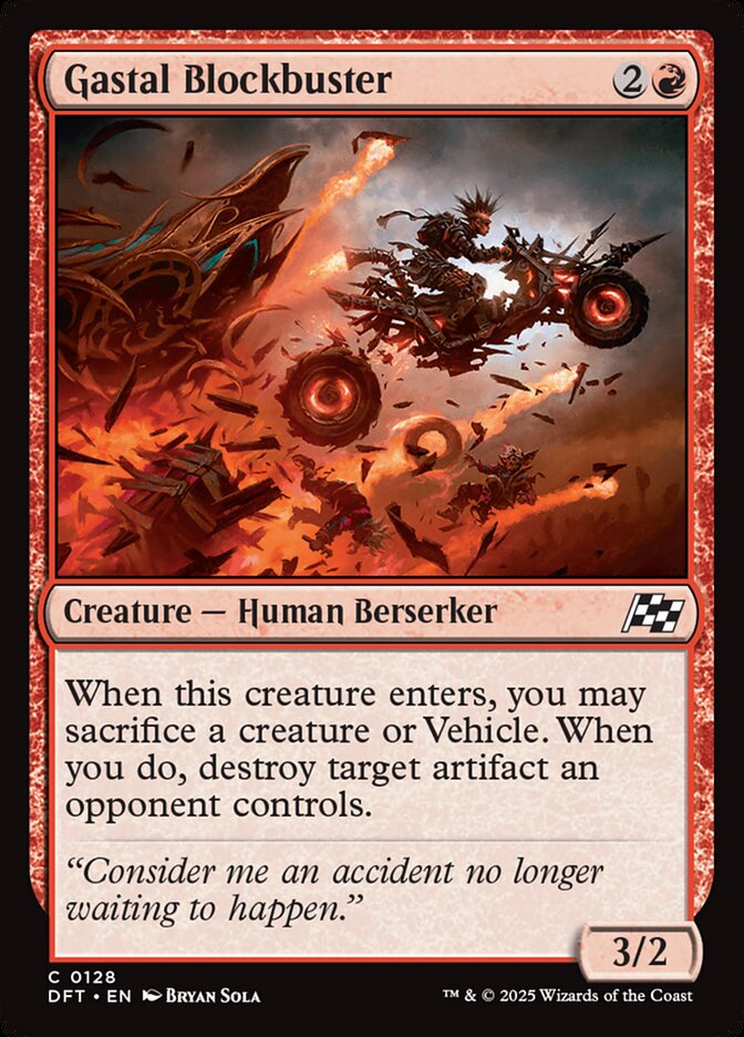 Card Scan of Gastal Blockbuster | DFT
