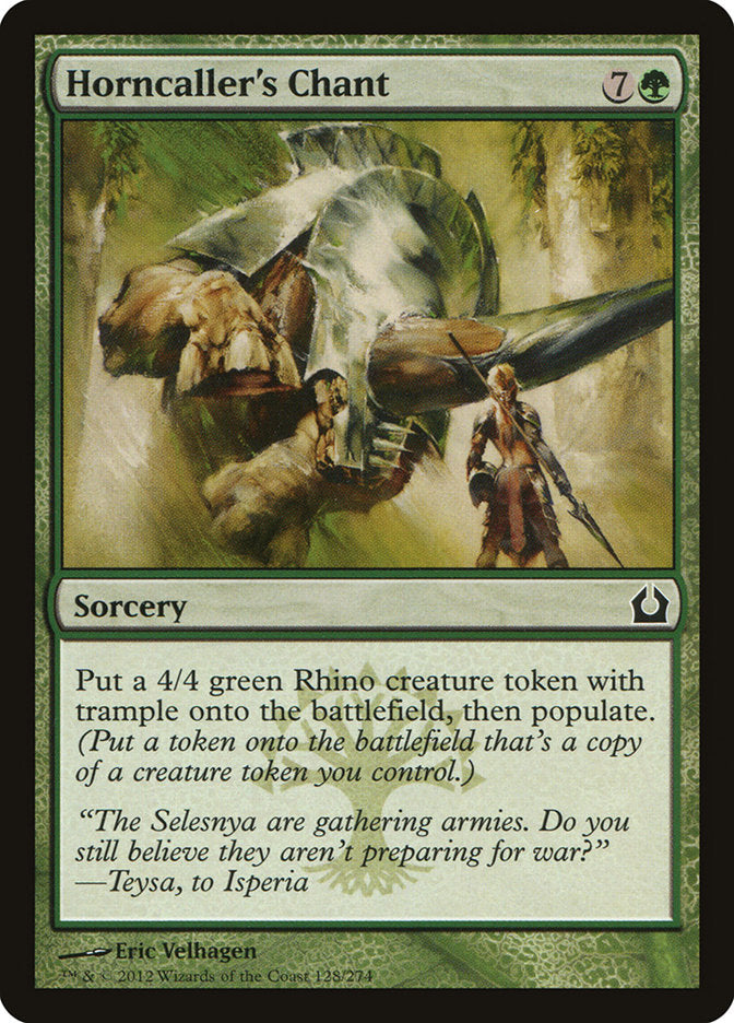Card Scan of Horncaller's Chant | RTR