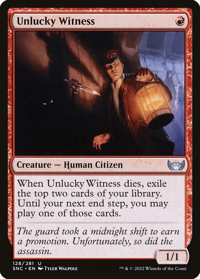 Unlucky Witness | SNC (Foil) - Card Scan