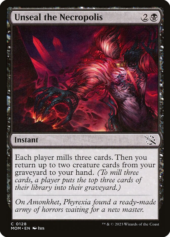 Card Scan of Unseal the Necropolis | MOM