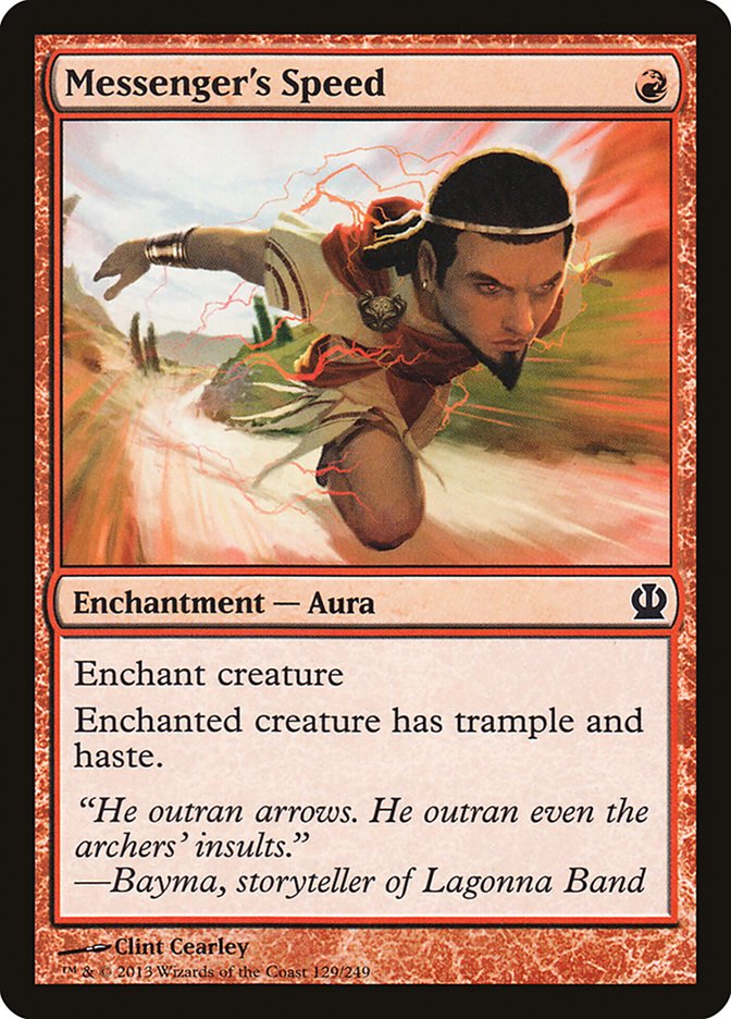 Card Scan of Messenger's Speed | THS