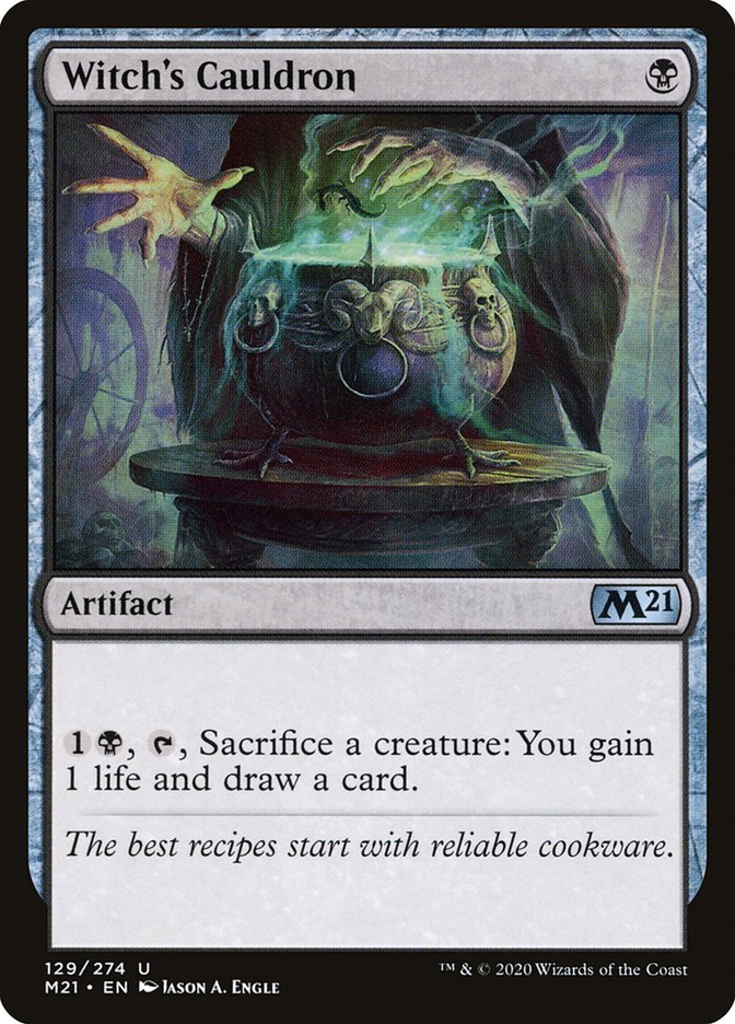 Card Scan of Witch's Cauldron | M21