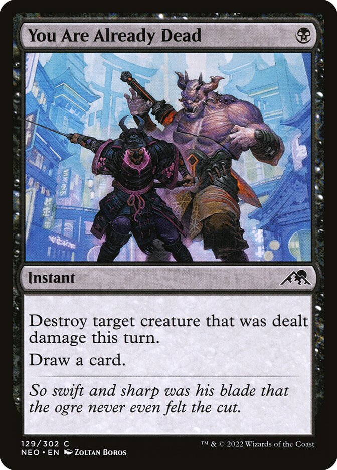 Card Scan of You Are Already Dead | NEO