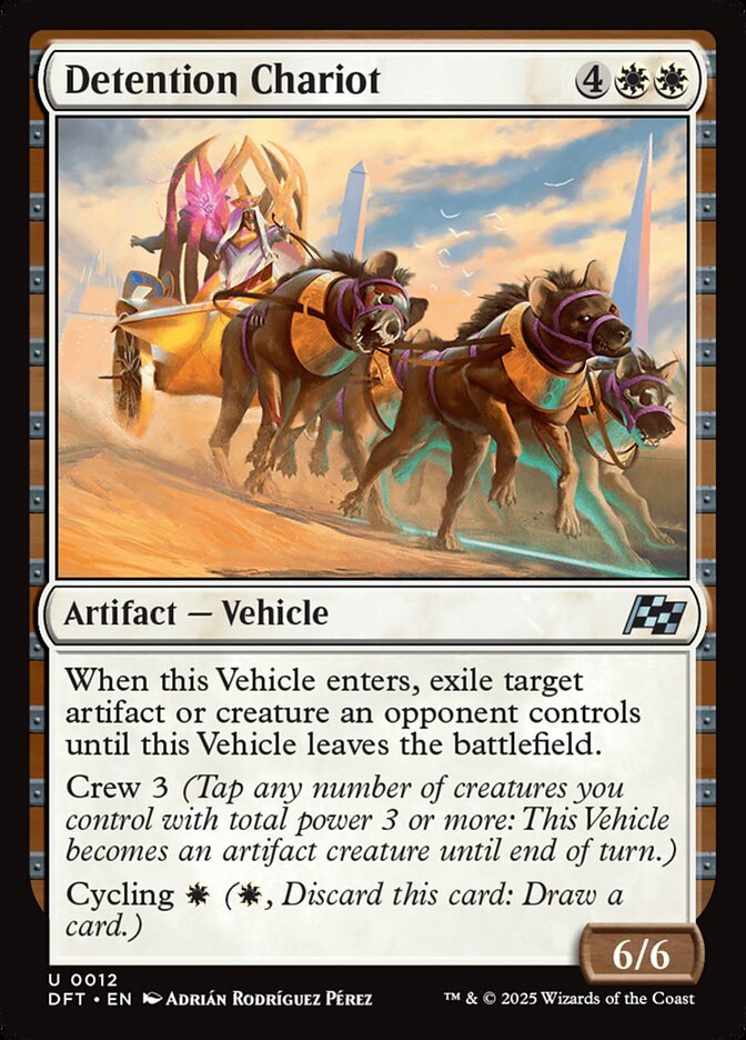 Card Scan of Detention Chariot | DFT