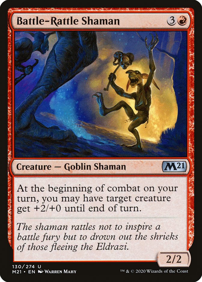 Card Scan of Battle-Rattle Shaman | M21