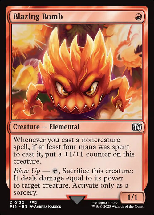 Card Scan of Blazing Bomb | FIN