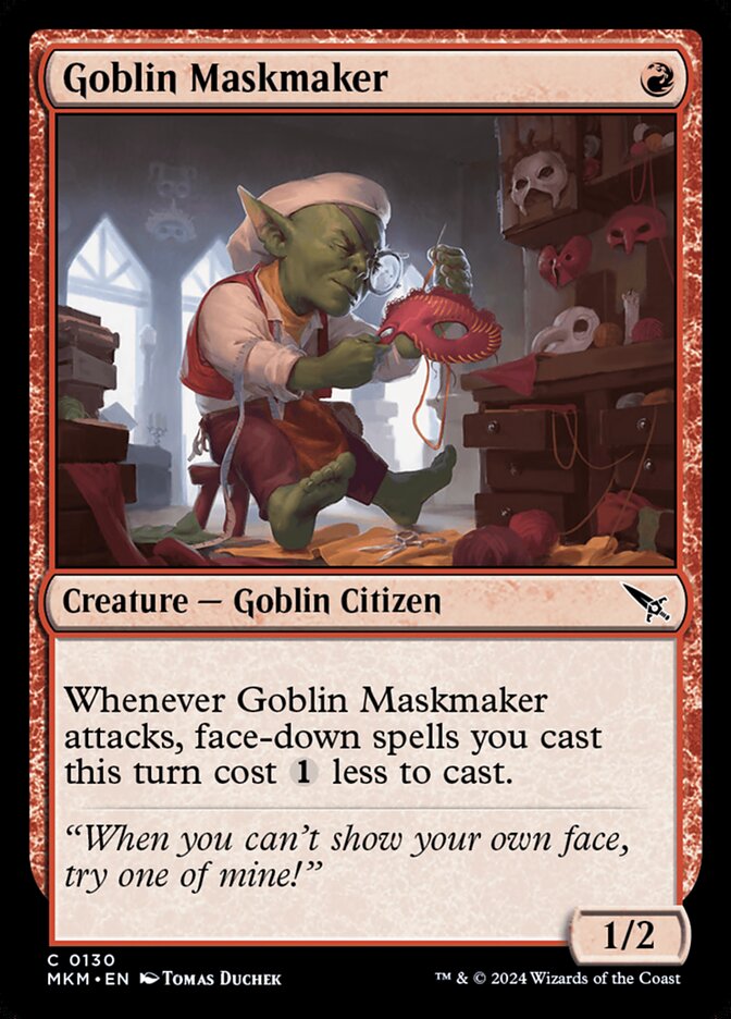 Card Scan of Goblin Maskmaker | MKM