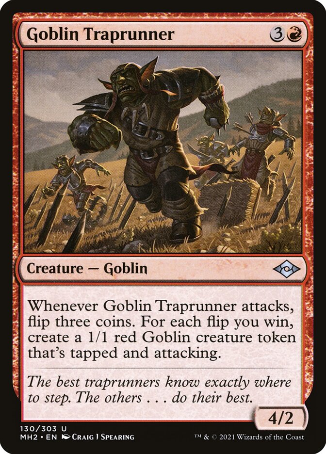 Card Scan of Goblin Traprunner | MH2