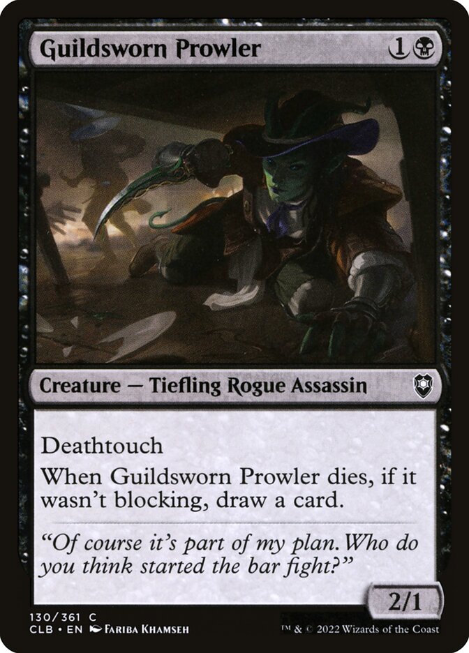 Card Scan of Guildsworn Prowler | CLB
