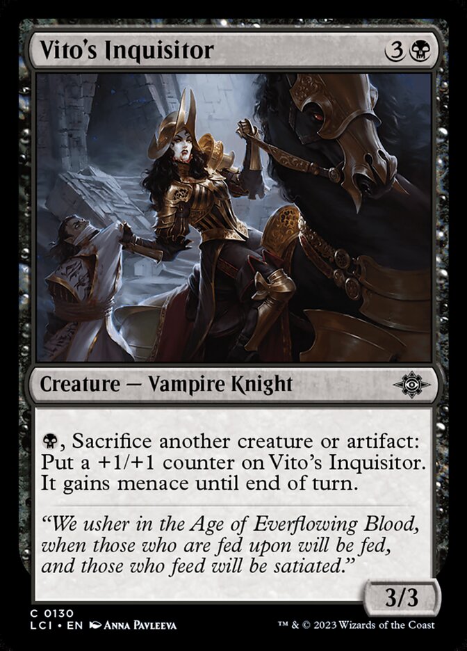 Card Scan of Vito's Inquisitor | LCI