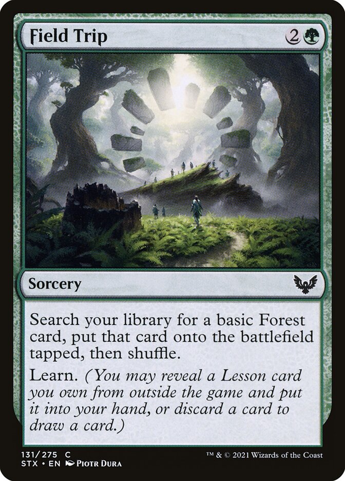 Card Scan of Field Trip | STX