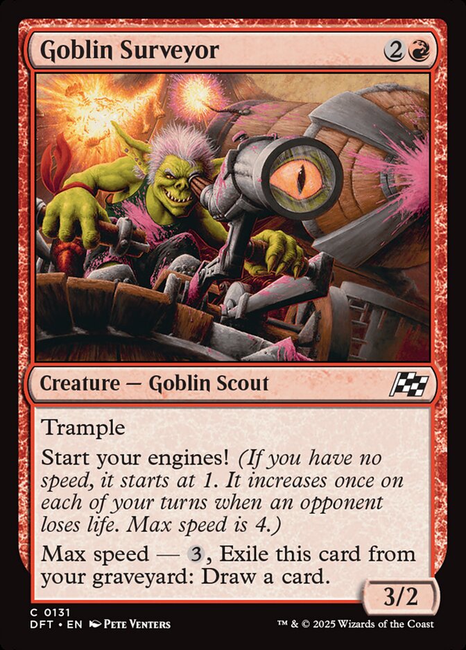 Card Scan of Goblin Surveyor | DFT