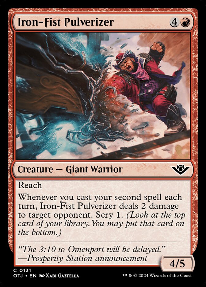 Card Scan of Iron-Fist Pulverizer | OTJ