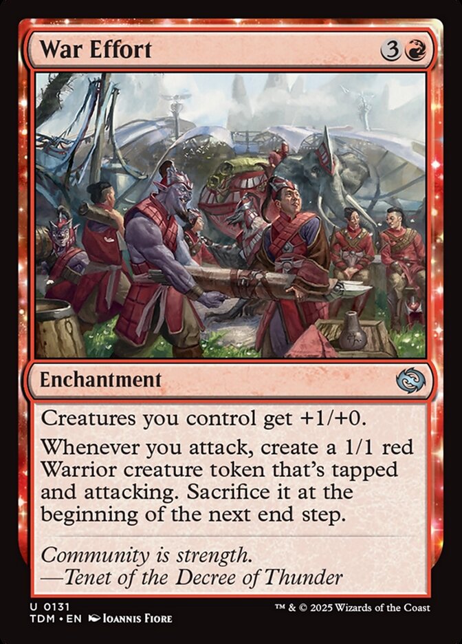 Card Scan of War Effort | TDM