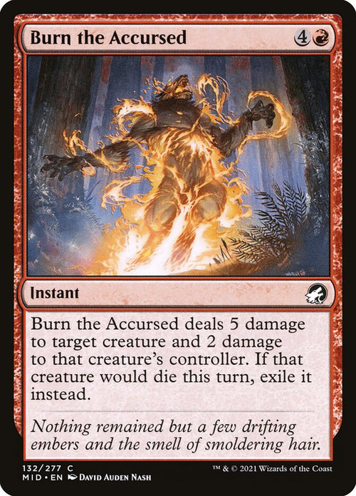 Card Scan of Burn the Accursed | MID